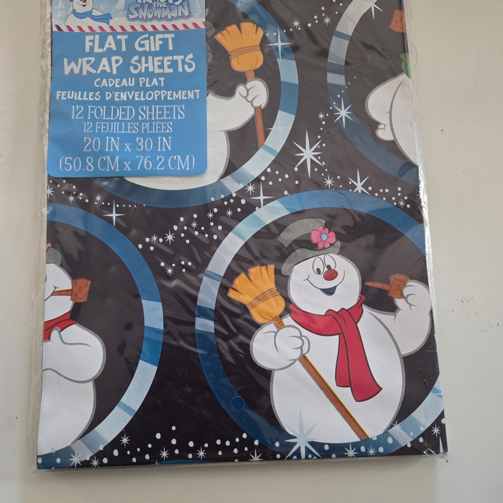 Gift Wrap Sheets - Black and Blue